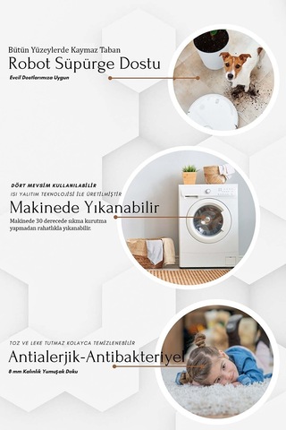 West Home Dijital Baskı Yıkanabilir Kaymaz Taban Leke Tutmaz Bej Mutfak Halısı Salon Halısı Ve Yolluk Wh 578 Beige