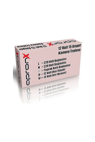 12 Volt 15 Amper Metal Kasa Adaptör Güvenlik Kamerası Adaptörü