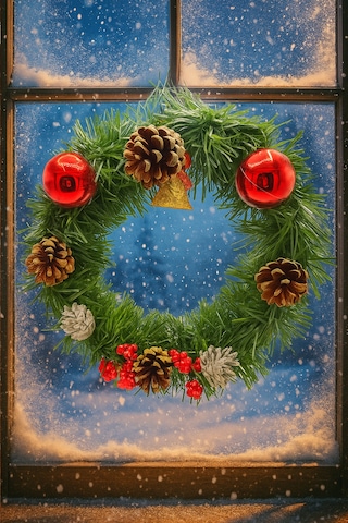 Waldern Yılbaşı Kapı Süsü 24 Cm