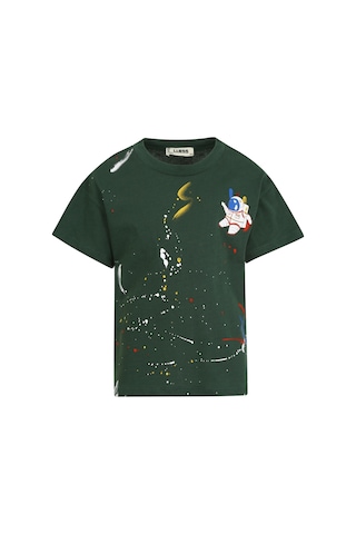 Luess Erkek Çocuk %100 Pamuklu Oversize Takım - Yeşil