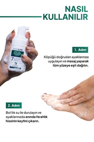 Foamyfoot Ayak Kokusu Giderici Çay Ağacı ve 7 Aktif İçerikli Ayak Köpük Şampuanı 100 ML