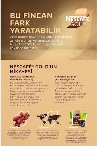 Nescafe Gold Kahve Poşet 200 G Öğütülmüş