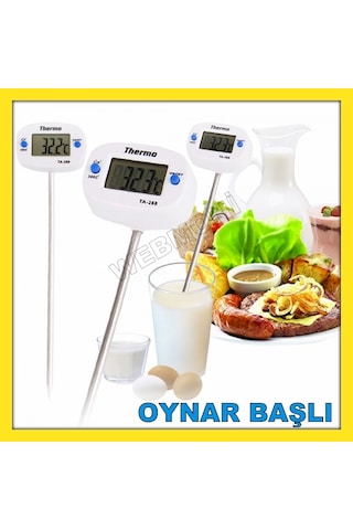 Ta-288 Çubuk Termometre Sıvı Gıda Yiyecek İçecek Sıcaklık Ölçer N11.5