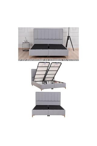 Kilim Mobilya Gold Therapy Başlık ( Baza Ve Yatak Dahil Değildir ) 160'lık Gri