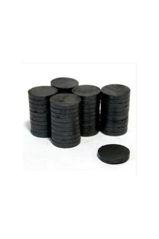 Mıknatıs 25 Mm X 3 Mm Yuvarlak Kömür Miknatis - Duvar Süsü Magnet 100 Adet