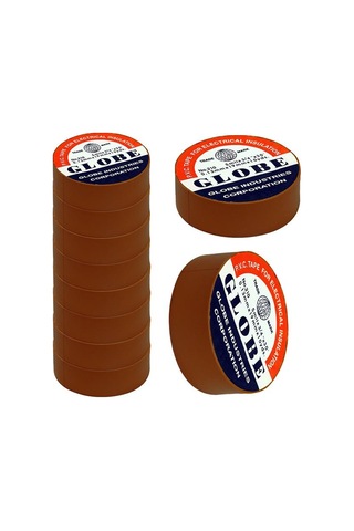 Globe 0.13mmx19mm İzole Bant 10'lu Kahverengi