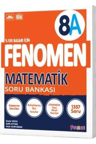 8.sınıf Fenomen Matematik Fasikülü + Fenomen A Matematik Soru Bankası + Matematik B Soru Bankası
