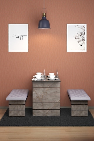 Açelya 2tabureli Döşemeli Katlanabilir Mutfak Masası