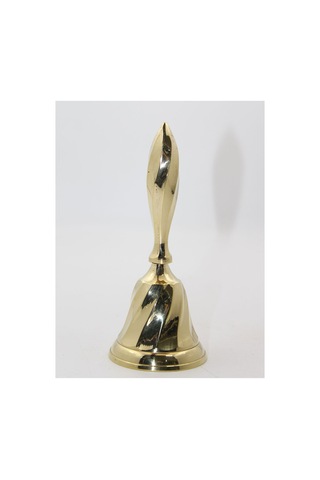 3 Adet Pirinç El Çanı 15 Cm Boyunda Pirinç Malzemeli Hand Bell, Masa Zili Ve Servis Zili