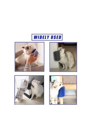 Kedi Kendini Damat, 2 Paket Kedi Bakımı Fırçası, Duvar Köşe Damatlar Yumuşak Bakım Fırça Kedi Masaj Tarak