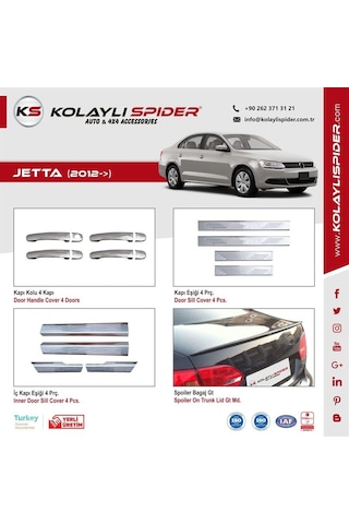 Vw Jetta Ön Tampon Altı Dil Mod Fiber 2012 Ve Sonrası