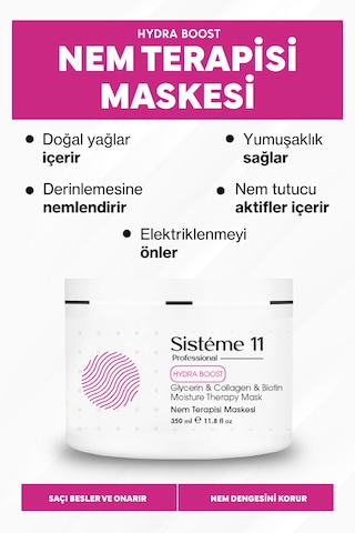 Sisteme 11 Nem Terapisi Saç Maske 350 Ml
