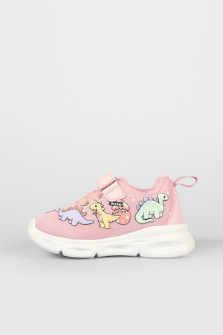 Vicco Dino Işıklı Kız Bebek Pudra Spor Ayakkabı Pudra