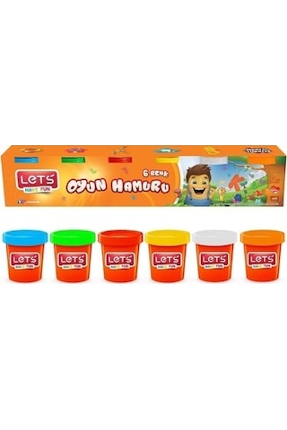 Let's 6 Renk Oyun Hamuru 690gr L8450 Let's 6 Renk Oyun Hamuru 690gr L8450