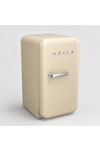 Elektromarla Retro Minibar Mini Buzdolabı Bej