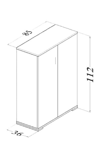 Boreas Design Detroit Çok Amaçlı Dolap Çift Kapaklı 6 Raflı Banyo Dolabı Mutfak Kiler Erzak Dolabı Beyaz