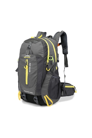 Padalink 40l Dayanıklı Seyahat Sırt Çantası - Hafif Ve Kompakt 6 Cep Gri