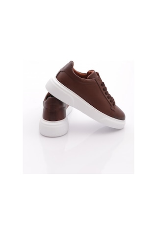 Dgn Leo Erkek Sneakers Ayakkabi Taba Floater Beyaz