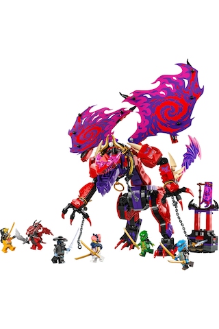 LEGO® NINJAGO® Thunderfang Kaos Ejderhası 71832 - 8 Yaş ve Üzeri Çocuklar için 6 Ninja Minifigürü İçeren Yaratıcı Oyuncak Yapım Seti (668 Parça)