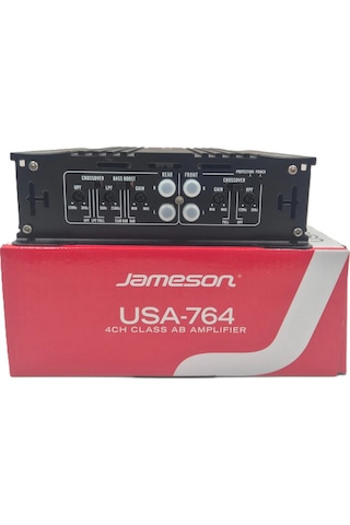 Jameson Amfi - 4000w 4 Kanallı Ses Ve Bass Anfisi - Jameson Usa-764 Amfi