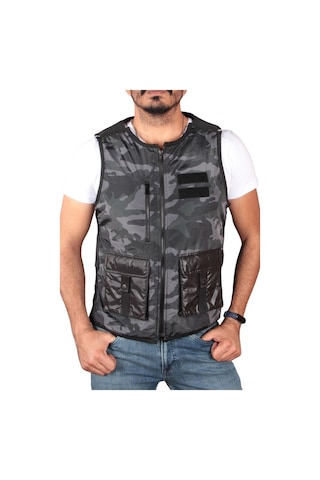 Tom Free Store Erkek Kamuflaj Spor Yelek