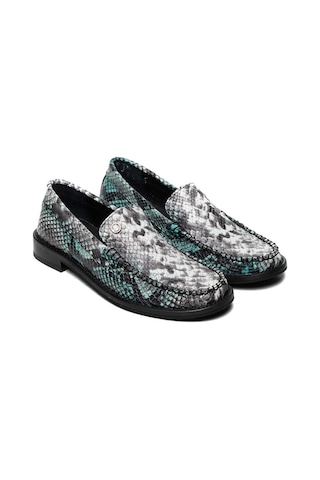Bestello Bağcıksız Neolit Taban Loafer 101-mng-14 Kadın Ayakkabı Yesıl Yılan