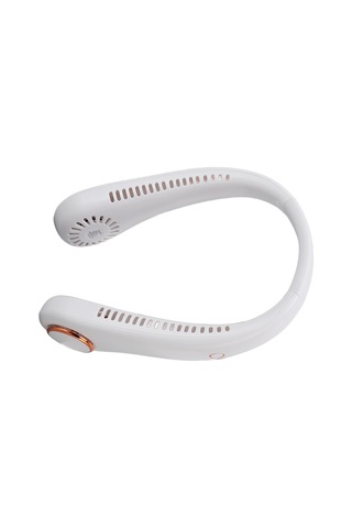 Kosona Beyaz Boyun Bağlı Fan - 3 Hızlı, 360 Soğutma, Pilli Ve Taşınabilir, Saç Koruyucu, Uzun Süre Konforlu Kullanim Beyaz