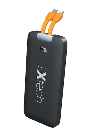 Ixtech Ix-pb022 10.000 Mah Powerbank Kablosuz Şarj Cihazı 22.5w Siyah Siyah