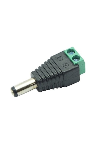 12V Dc 2.1X5.5 Mm Erkek Güvenlik Kamerası Klemensli Cctv Jak Konne