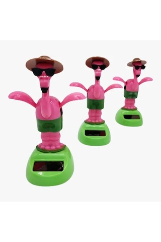 Güneş Enerjili Solar Sallanan Flamingo Figürü
