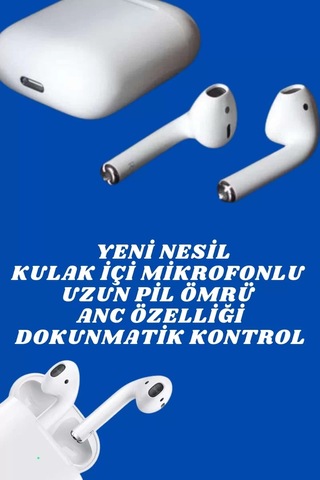 Hepsi 2.nesil Yeni Model Tws Bluetooth Kulaklık Dokunmatik Kontrol Yüksek Ses Kaliteli Najmaddin