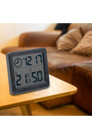 Yaleker Ev İçin Dijital Isı Ve Nem Ölçer - Modern Lcd Ekranlı Akıllı Ev İklim Takip Cihazı -10 C/+70 C