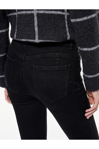 Koton Yüksek Bel Fermuar Cep Detaylı Toparlayıcı Skinny Jean Pantolon - Push Up Skinny Jeans Siyah 6wal40042md Siyah