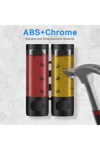 Anjiexun Şampuan Ve Saç Kremi Dağıtıcısı, Banyo Duş Dağıtıcısı 2 Siyah