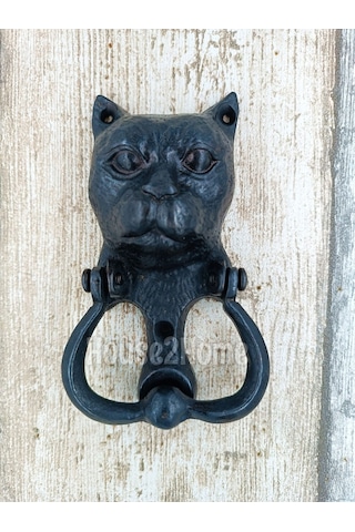 House2home El Yapımı Pirinç Kedi Kapı Tokmağı