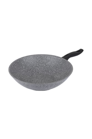 Tantitoni Granıtte Gri Granit Wok Tava 28 CM