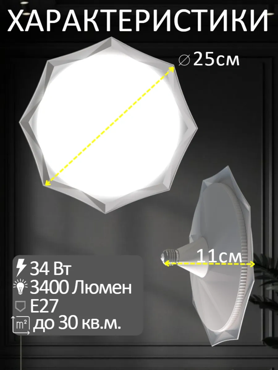 Lubimyj Svet Mutfak İçin Tavan Tipi Led Avize. 195764798 Beyaz