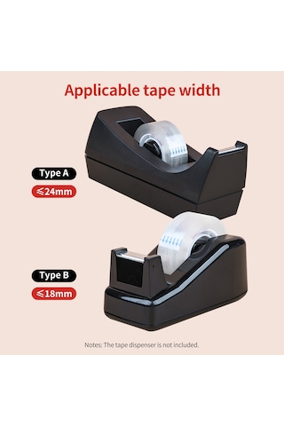 Springsun Scotch Masaüstü Bant Dispenser-kesici, Kaymaz Taban - Ofis/ev/okul/dıy, Siyah