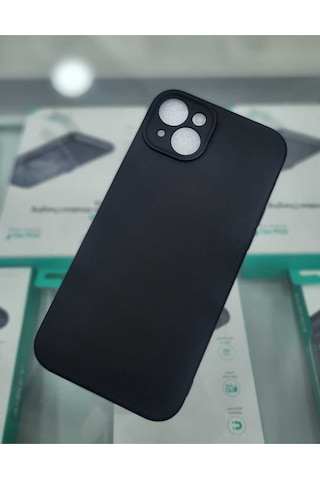 Apple Uyumlu iPhone 15 Plus Lansman Siyah Kılıf Lansman Siyah