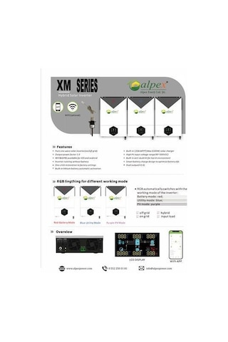 Alpex On Grid/off Grid Hybrid İnverter 48 Volt 6200 Watt-591