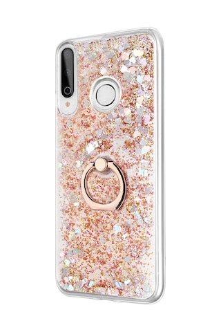 Microsonic Huawei Y6P Kılıf Glitter Liquid Holder