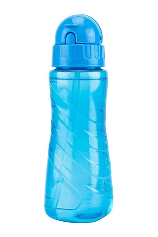 Matara 500 Ml Mavi 1 Adet Plastik Su Matarası 500 Cc Pipetli Suluk Okul Suluğu