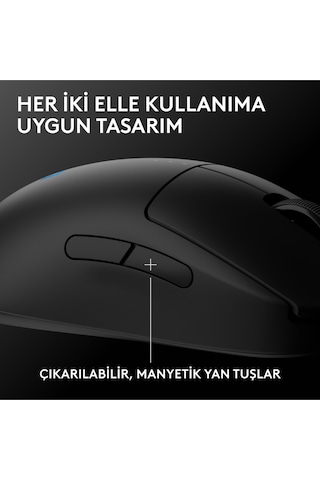 Logitech G Pro 2 Lıghtspeed Hero 2 32k Dpı Sensör Pc/mac İçin Kablosuz Oyuncu Mouse, Siyah 910-007296
