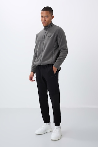 Tommy Life Siyah Fermuar Cepli Standart Kalıp Jogger Erkek Eşofman Alt - 84651 Siyah