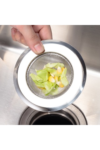 Hfambition Kapaklı Paslanmaz Çelik Mutfak Lavabo Filtresi - Tükenmez Kanal Engelleme Artık Tutucu Çok Renkli