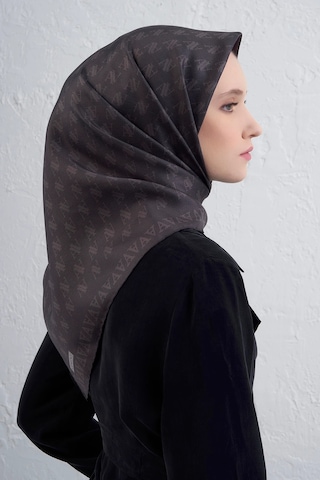 Armine Nostalji Serisi Sura İpek Eşarp 9412ds 9412ds-01 01-antrasit