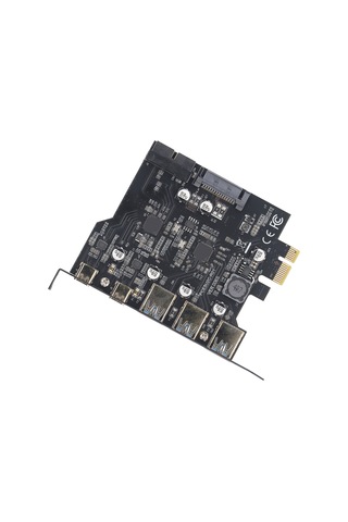 Xindoker Masaüstü Bilgisayarlar İçin Pcıe'den Usb 3.2'ye Genişletme Kartı - 5 Port 3x Usb-a, 2x Usb-c - 20 Gbps Transfer Hızı - Windows Ve Linux Desteği