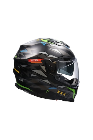 Nexx X.Wst Rockcıty Mat Siyah-Neon Sarı Kapalı Motosiklet Kaskı