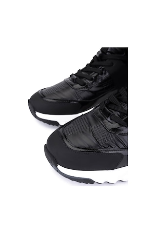 Tamer Tanca Erkek Hakiki Deri Siyah Sneakers & Spor Bot 1093 1401 Erk Bot Sk25-26 Sıyah Prst Siyah