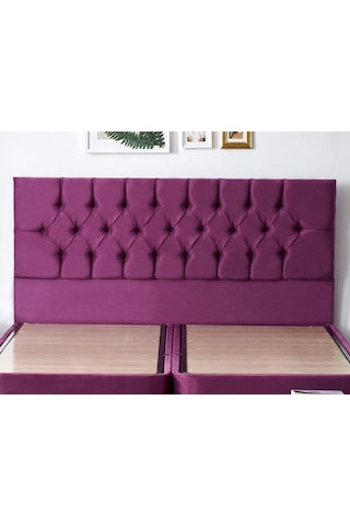 Nironyatak Niron Purple Çift Kişilik Yatak Başlığı - 160 Cm Mor Kumaş Başlık